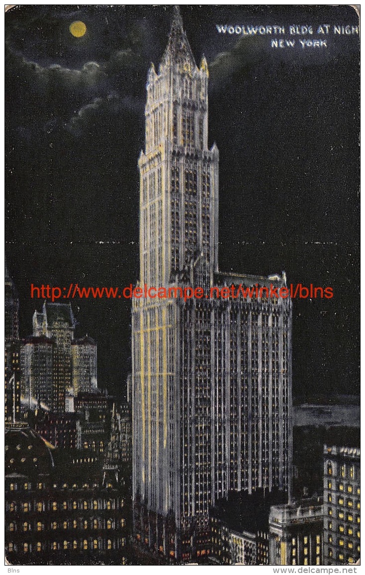 Woolworth Building At Night New York - Autres & Non Classés