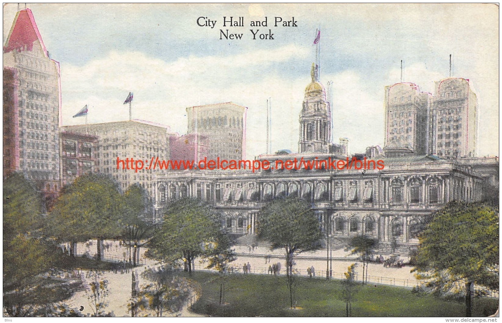 City Hall And Park New York - Autres & Non Classés