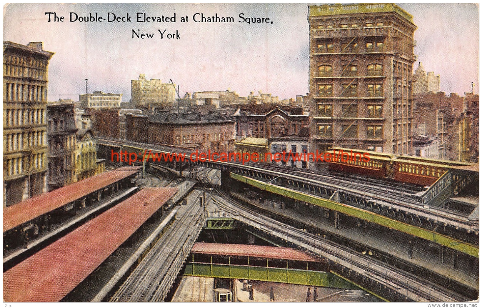 The Double-Deck Elevated At Catham Square New York - Autres & Non Classés