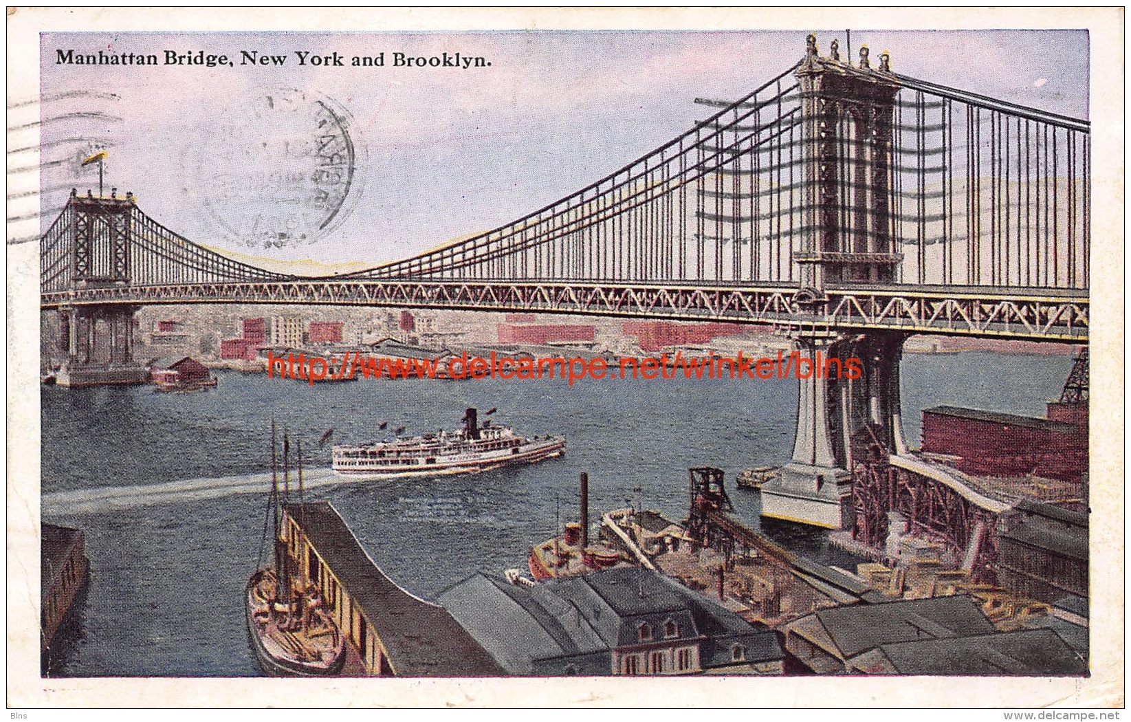 1921 Manhattan Bridge New York And Brooklyn - Autres & Non Classés