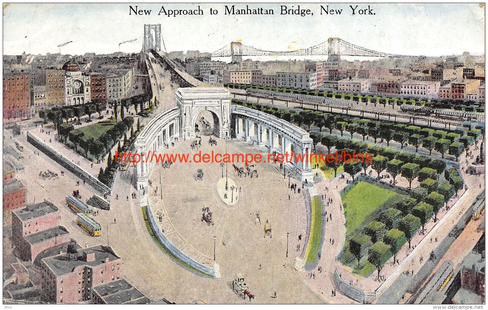 1919 Nwe Approach To Manhattan Bridge New York - Autres & Non Classés