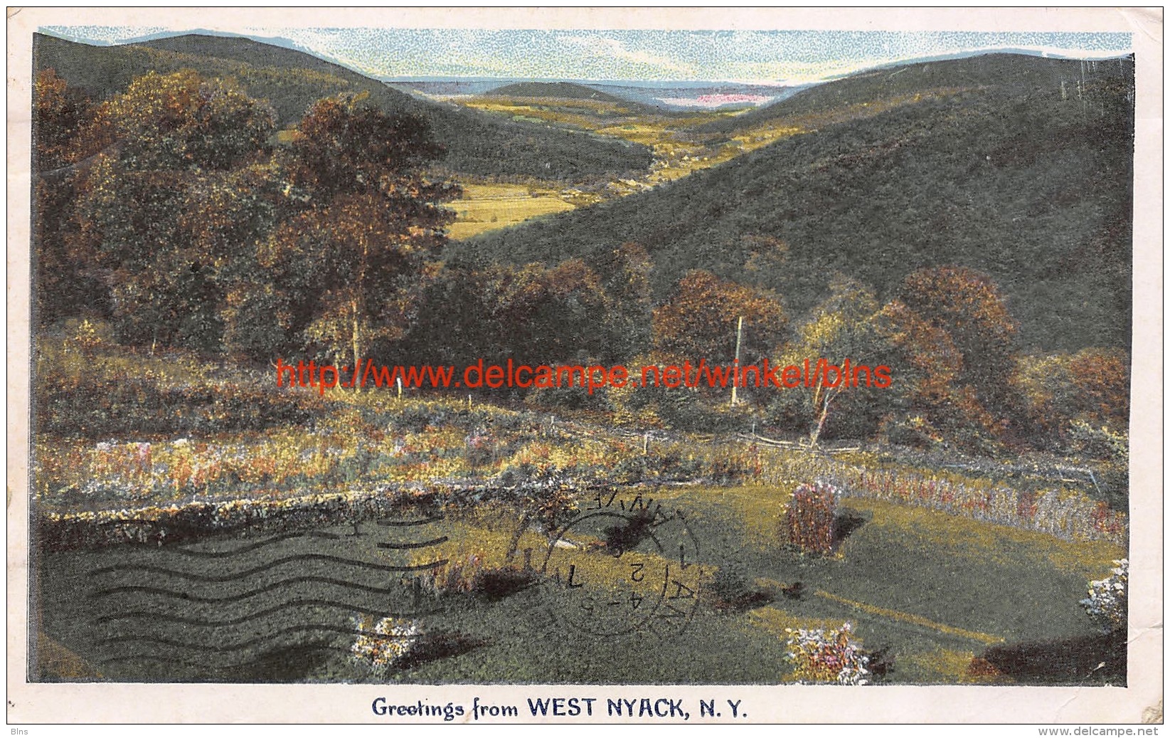 1919 Greetings From West Nyack New York - Autres & Non Classés