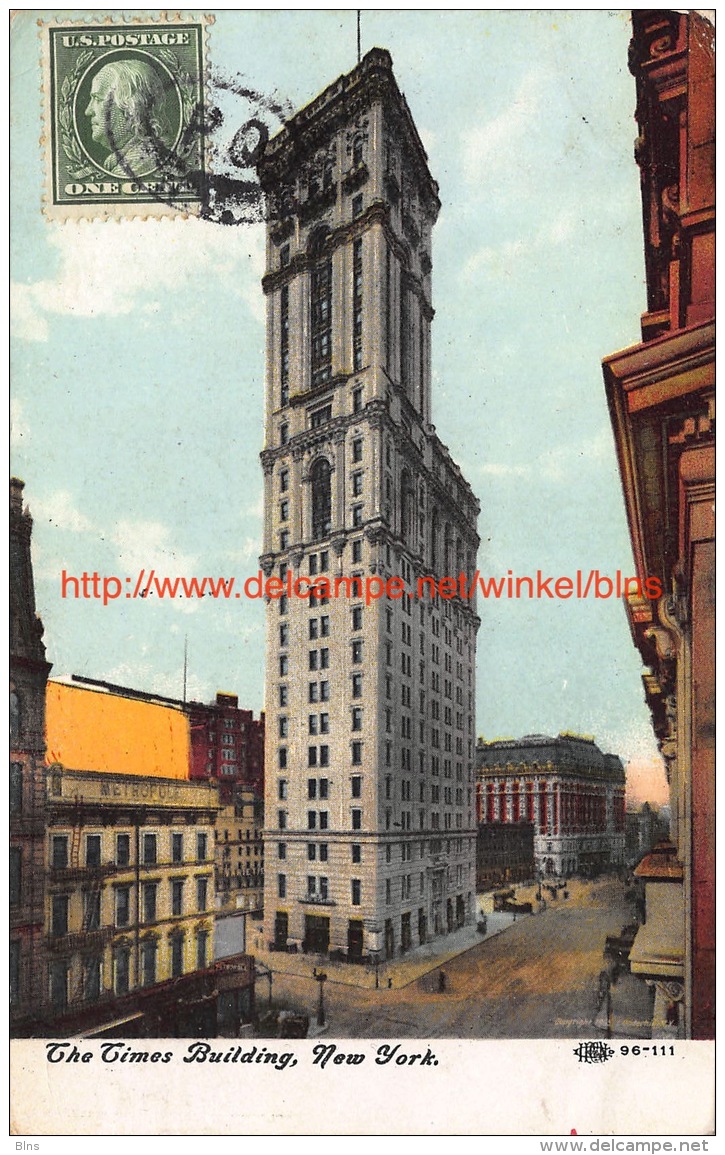 1909 The Times Building New York - Autres & Non Classés