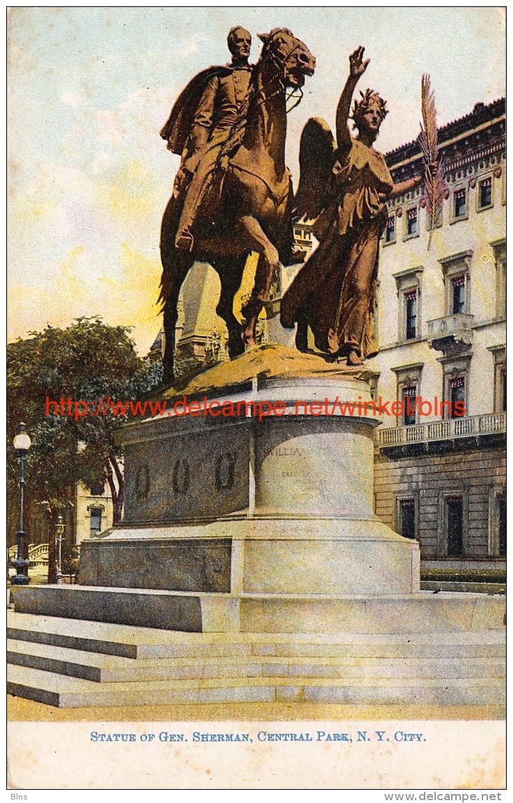 Statue Of General Sherman - Central Park New York City - Central Park