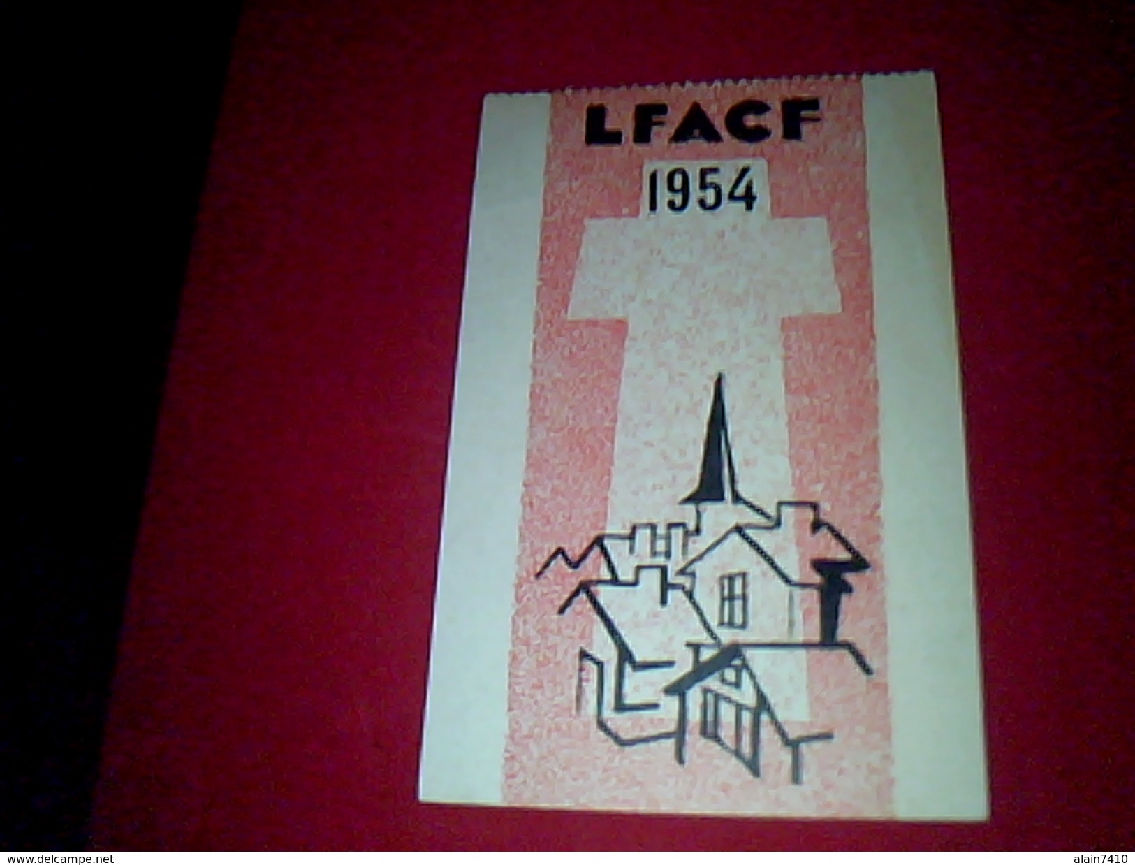 Carte D Adherent LFACF Annee 1954 - Cartes De Membre