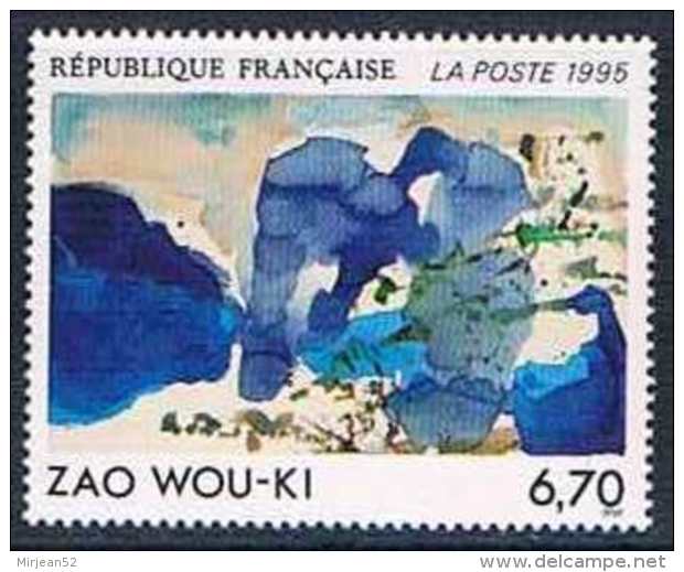 France 1995 Yt N°2928 MNH ** Zao Wou-Ki - Neufs