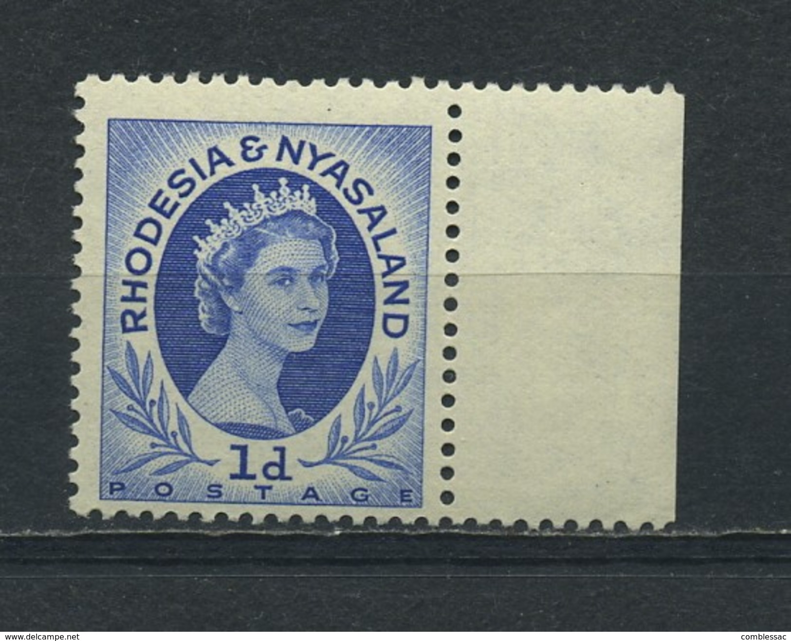 RHODESIA  And  NYASALAND  1954    1d  Ultramarine    MNH - Rhodesia & Nyasaland (1954-1963)