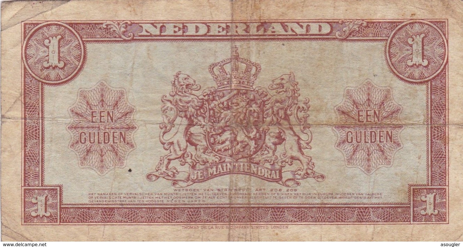 Netherlands 1 Gulden 1945 G P-70 - 1 Gulden