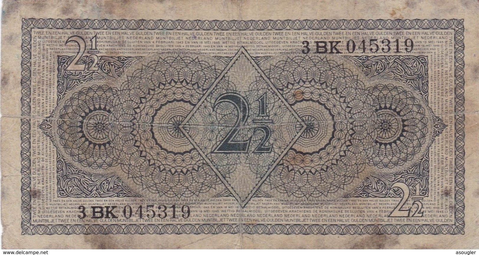 Netherlands 2 1/2 Gulden 1949 G P-73 - 2 1/2 Gulden