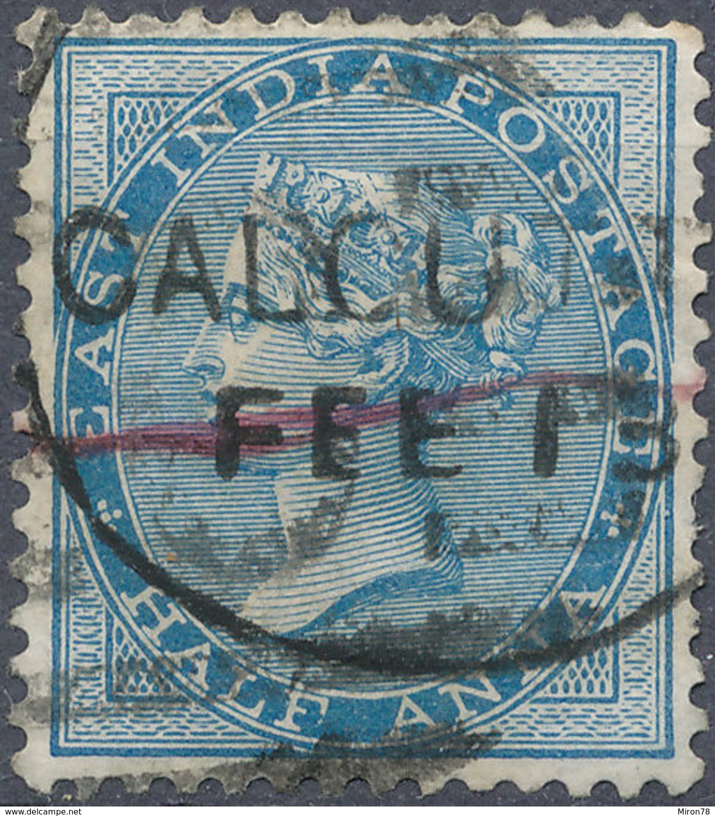 Stamp   India 1855-65 Queen Victoria 1/2a Used Lot#17 - 1852 Provinz Von Sind