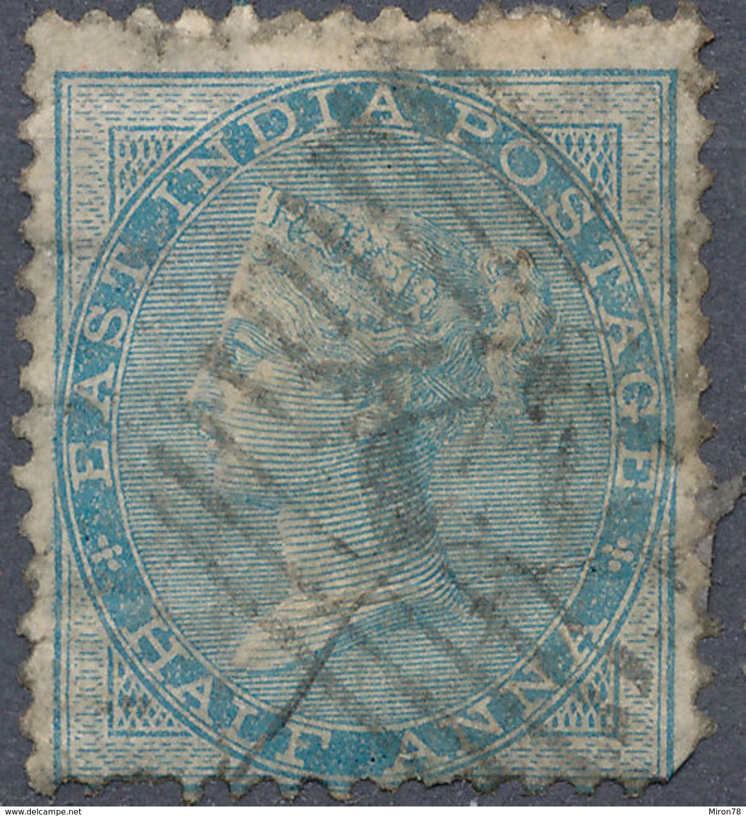 Stamp   India 1855-65 Queen Victoria 1/2a Used Lot#18 - 1852 Sind Province