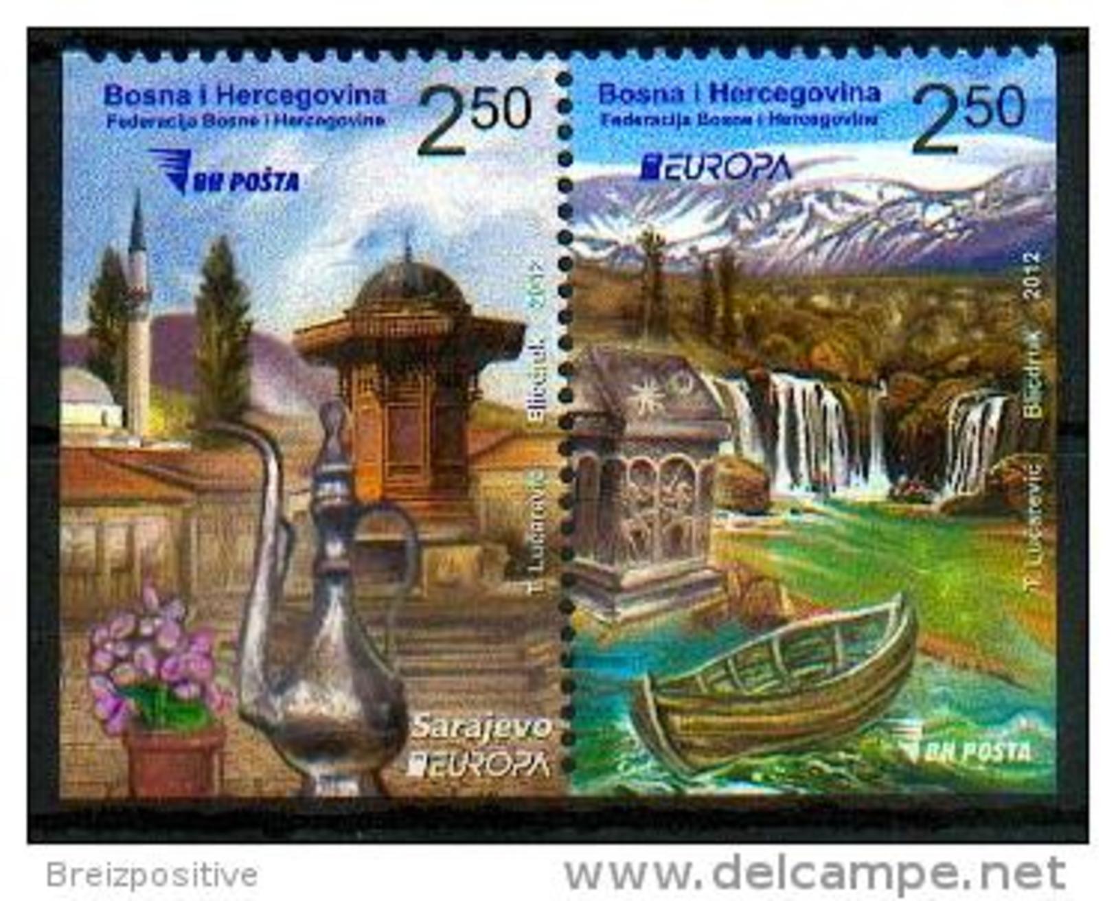 Bosnie Herzégovine / Bosnia Herzegovina 2012 - Europa 2012 - Visitez .../ Visit... - MNH - 2012