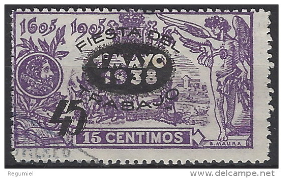 España U 0761 (o) Fiesta Trabajo. 1938 - Oblitérés