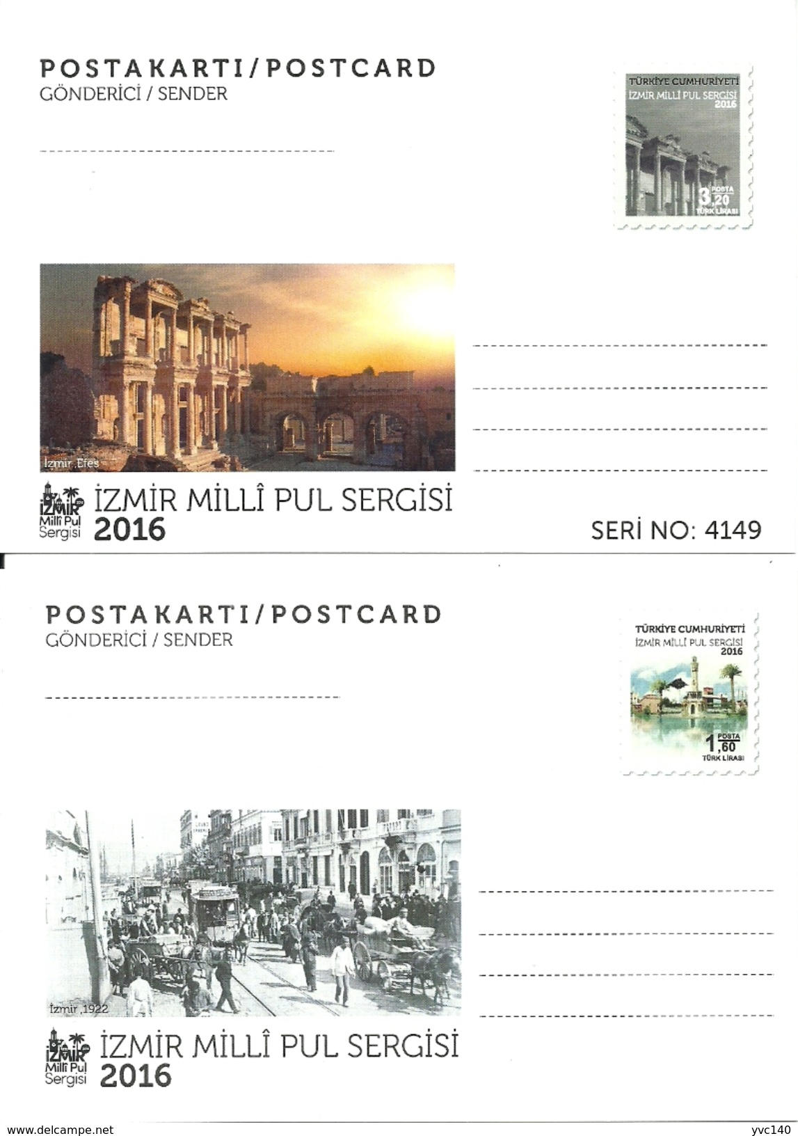 Turkey; 2016 "National Stamp Exhibition, Izmir" Special Portfolio - Interi Postali