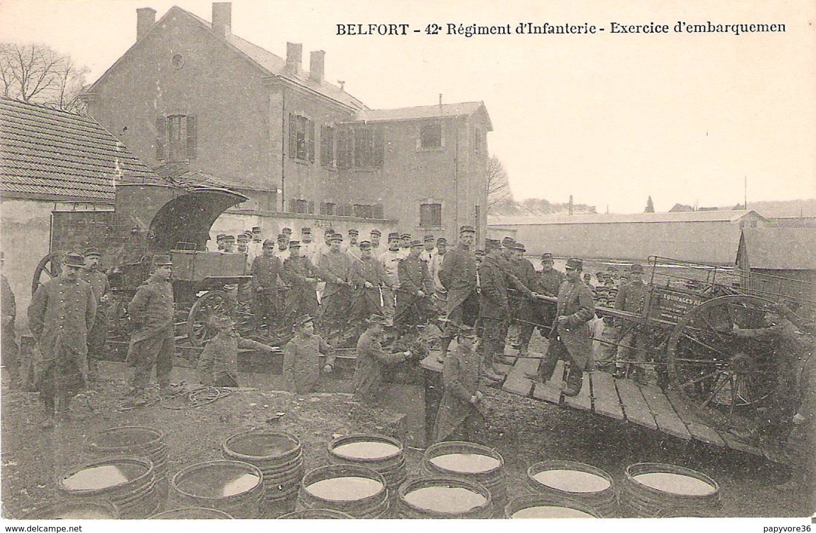 BELFORT - 42° Régiment D'Infanterie - Exercice D'embarquement - Belfort – Siège De Belfort