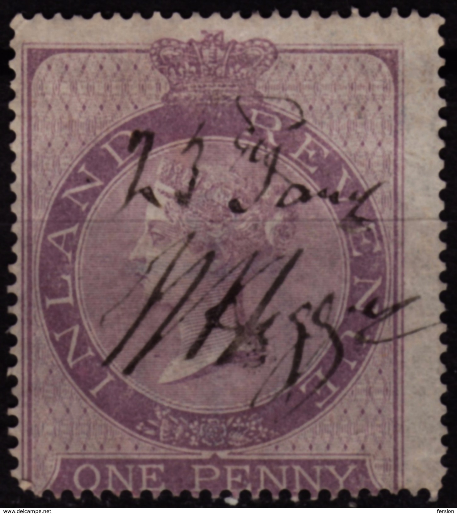 Inland Revenue - P.1 - REVENUE FISCAL DUTY TAX STAMP - Used - 1881 UK Great Britain / Queen Victoria - Fiscaux
