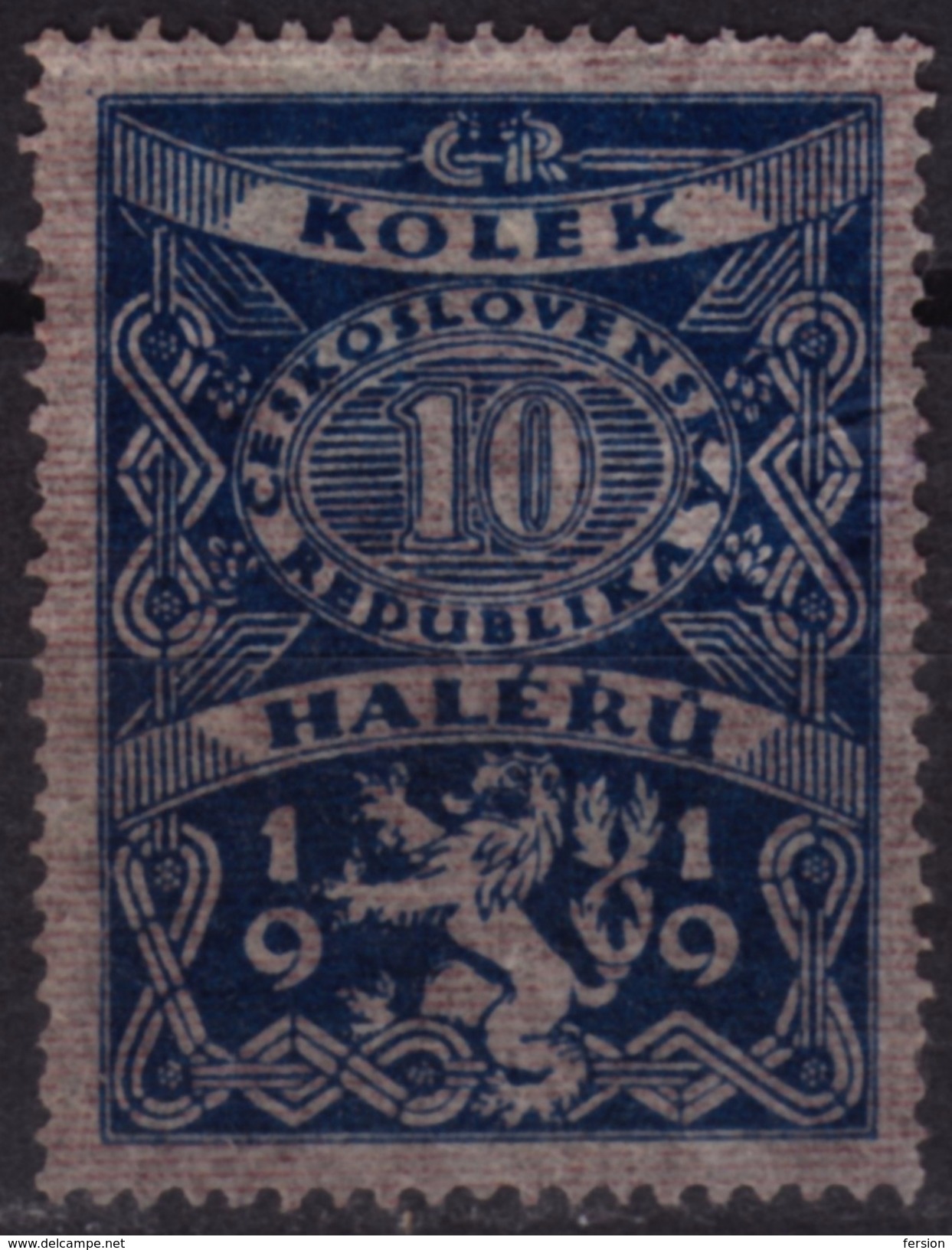 1919 - Czechoslovakia - Czechoslovakia - Tschechoslowakei - Revenue Stamp - 10 H - Dienstmarken