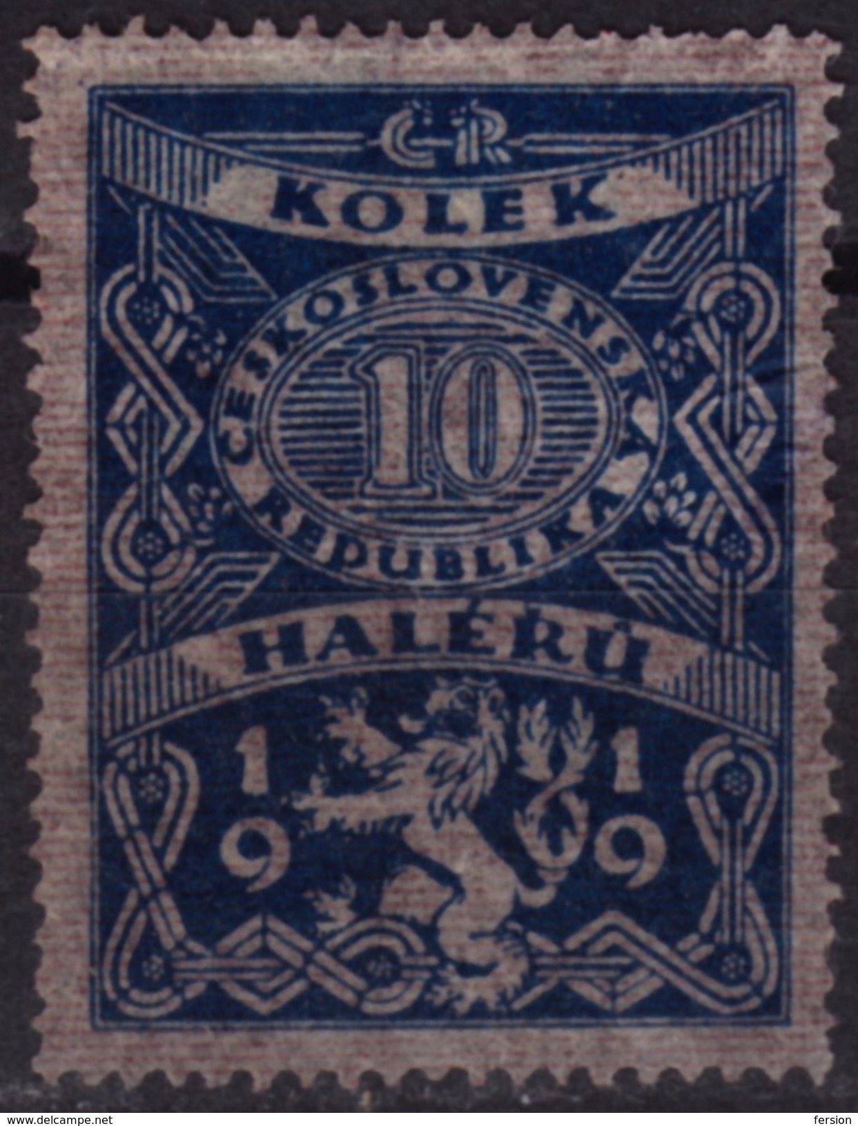 1919 - Czechoslovakia - Czechoslovakia - Tschechoslowakei - Revenue Stamp - 10 H - Francobolli Di Servizio