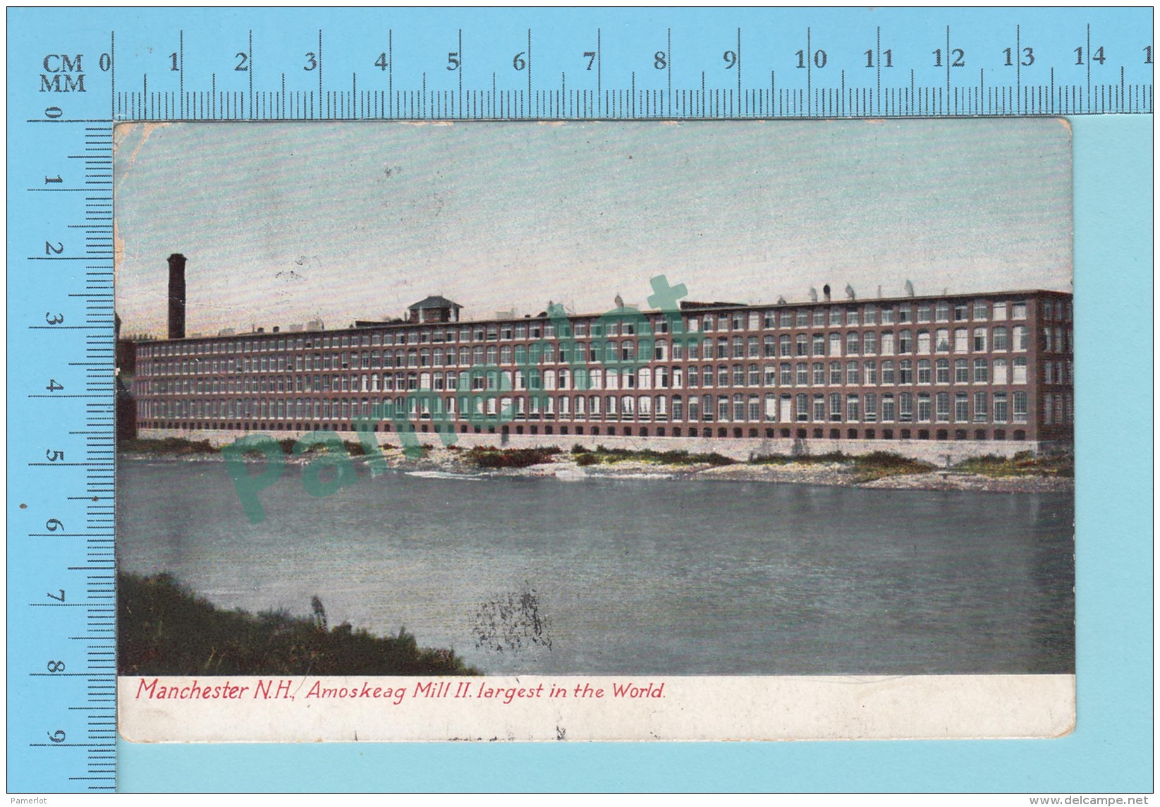 Manchester N.H. - Amoskeag Mill II, Largest In World, CoverManchester 190?  - 2 Scans - Manchester