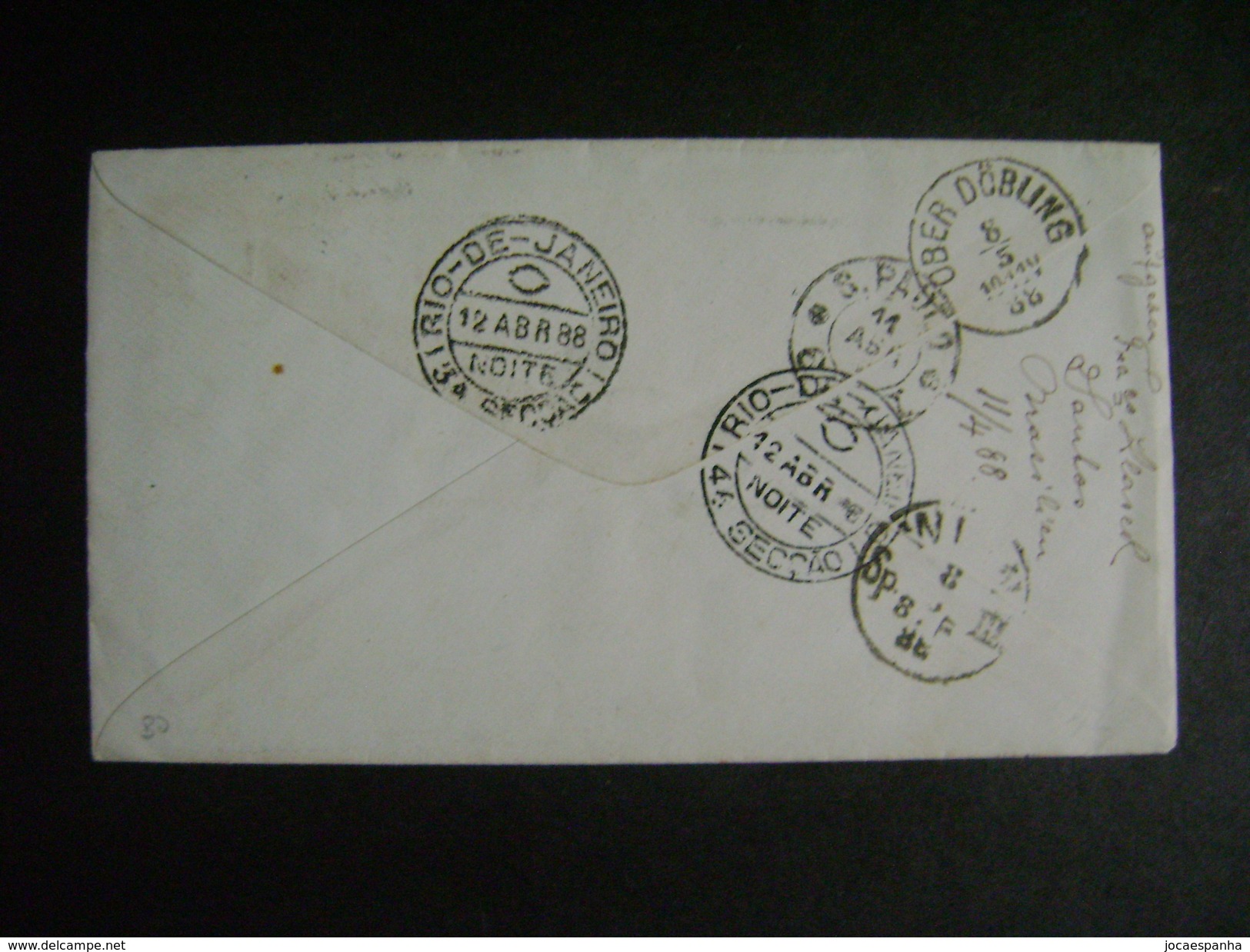 BRAZIL - ENTIRE POSTAL SENT FROM SANTOS / SP TO VIENNA (AUSTRIA) IN 1888 IN THE STATE - Briefe U. Dokumente