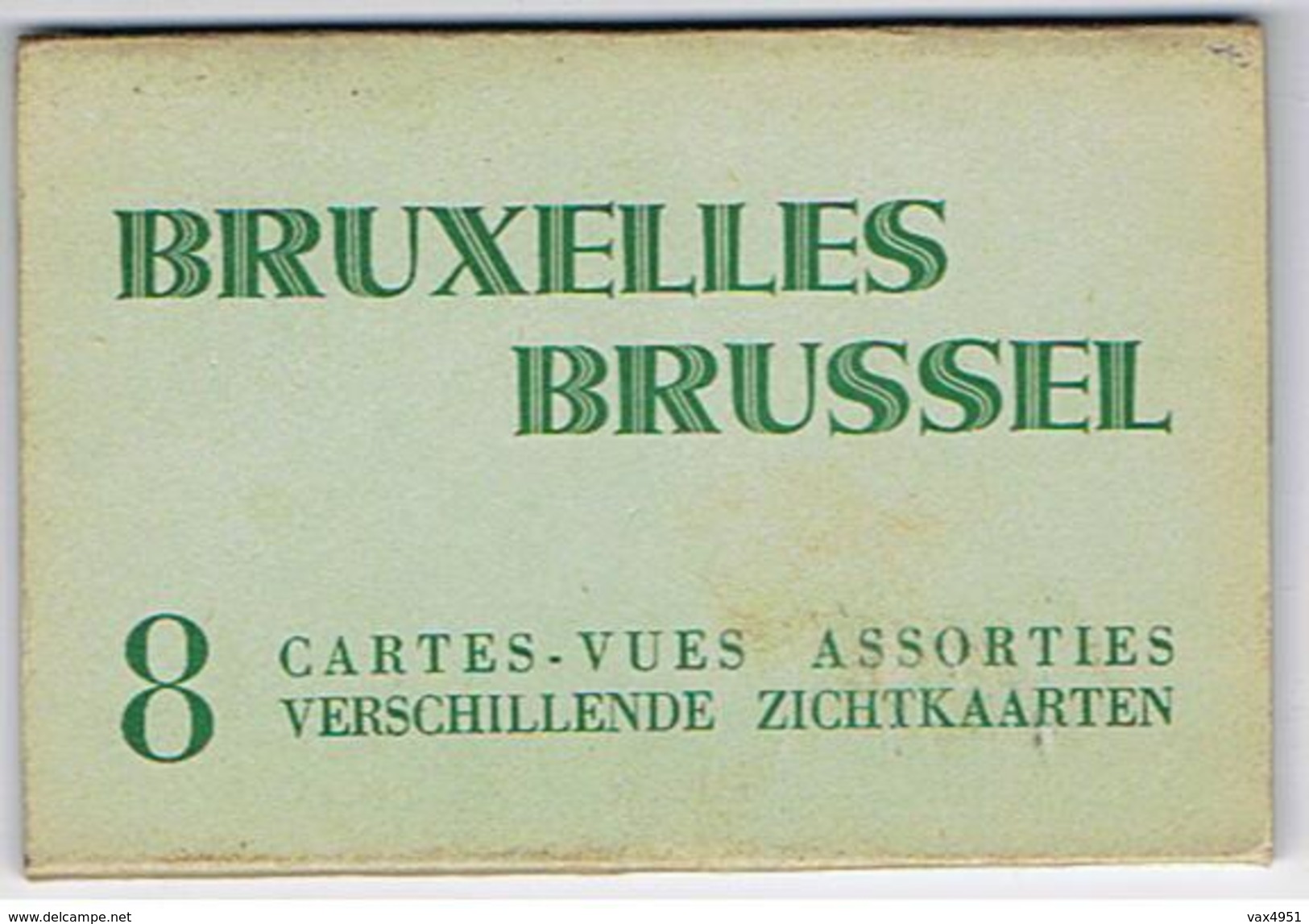 LIVRET DE 8 CARTES   DE   BRUXELLES  BRUSSEL  *****   A   SAISIR   ****** - Loten, Series, Verzamelingen