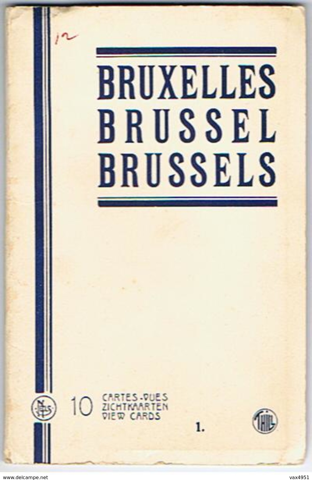 LIVRET DE 10 CARTES   DE   BRUXELLES  BRUSSEL  *****   A   SAISIR   ****** - Lots, Séries, Collections