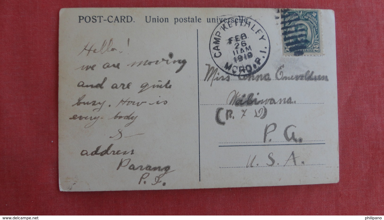 > Philippines Manila Native Homes  Has Stamp & Cancel   = Ref --2488 - Philippines