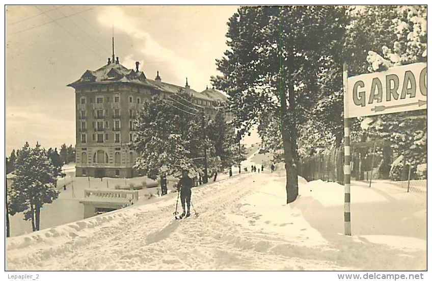 66 FONT ROMEU Grand Hôtel CPA Photo R. Goudin - Other & Unclassified