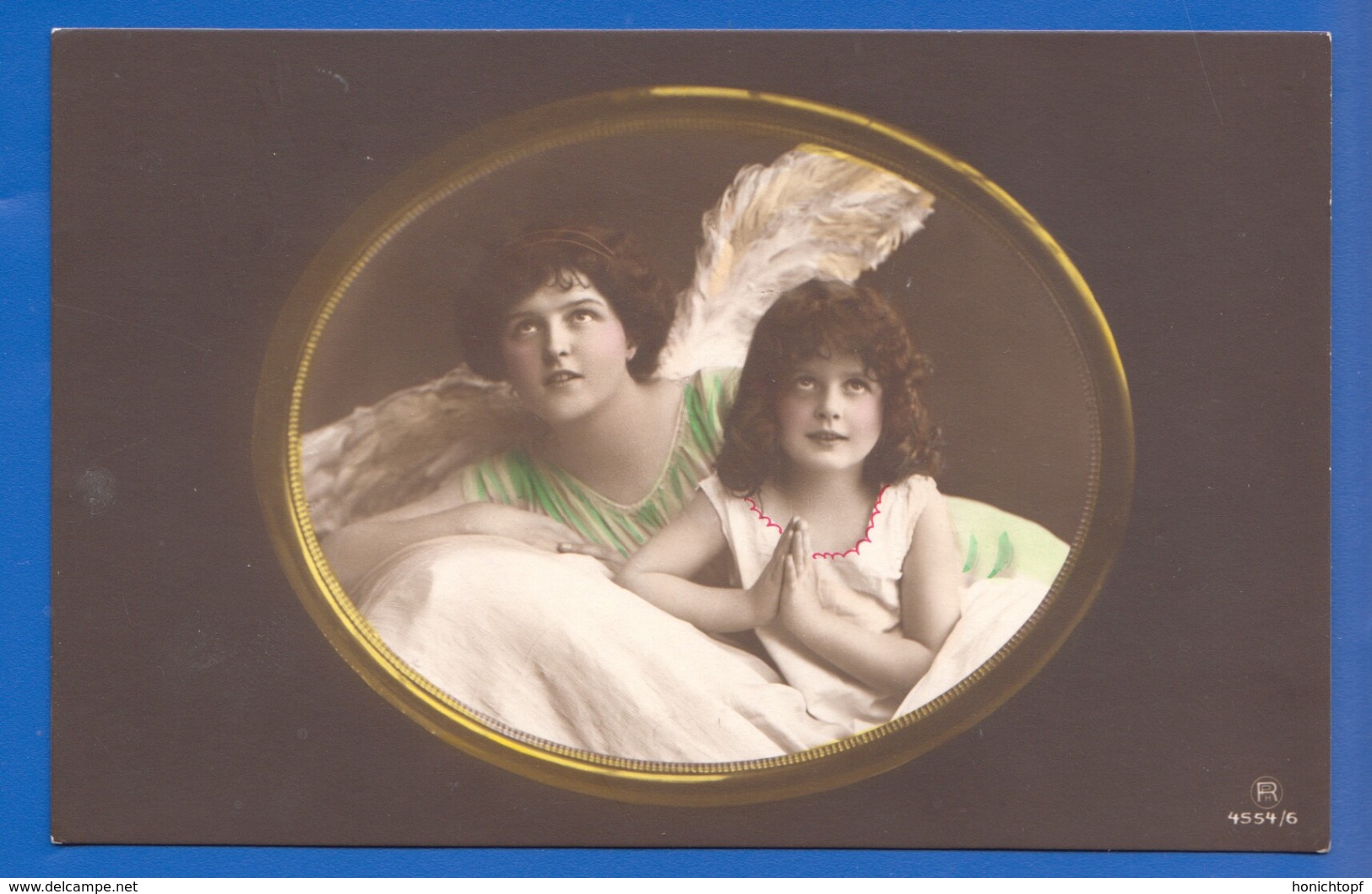 Kind Mit Engel; Enfant; Mädchen; Child; Girl; Fille; 1914 Serie 4554/6 - Anges