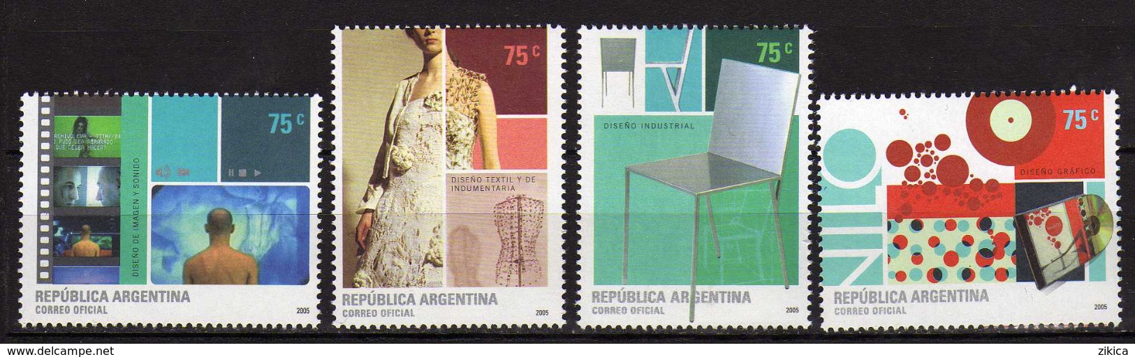 Argentina 2005 Argentine Design.art. Image And Sound Design.Clothes And Textile.Industrial & Graphic Design.MNH - Neufs