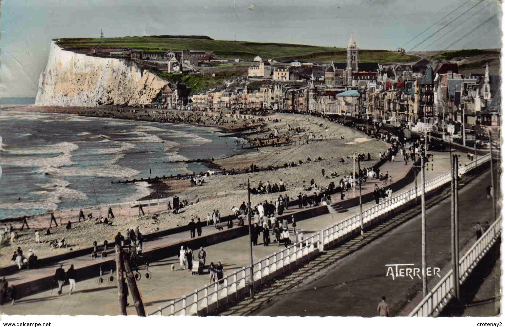 80 Mers Les Bains Vue Depuis La Gare N°4105 Landau Ancien Chiens - Mers Les Bains