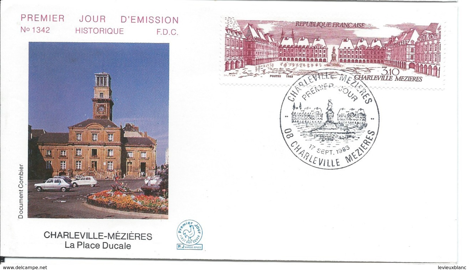 Enveloppe Premier Jour D'émission/La Place Ducale /CHARLEVILLE-MEZIERES/Ardennes/1983     PJE68 - Autres & Non Classés