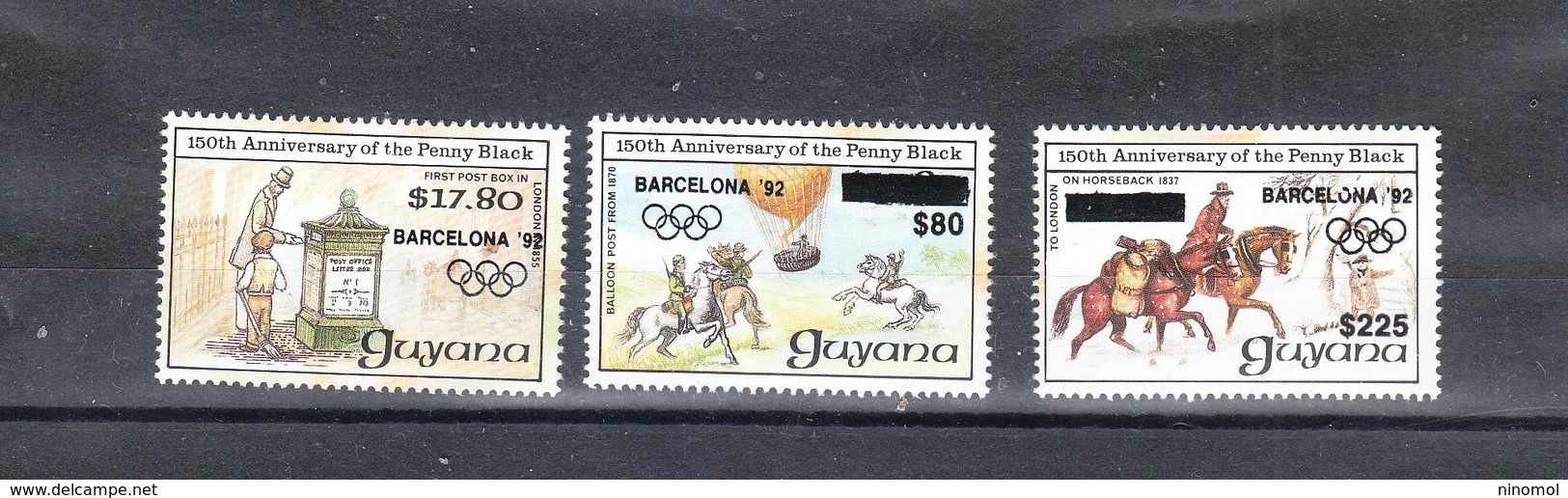 Guyana  -  1992. Sovrastampati Su Tema " Filatelia ". Non Repertoriati. Ovpt On  Theme "philately". Not Cataloged. MNH - Sommer 1992: Barcelone