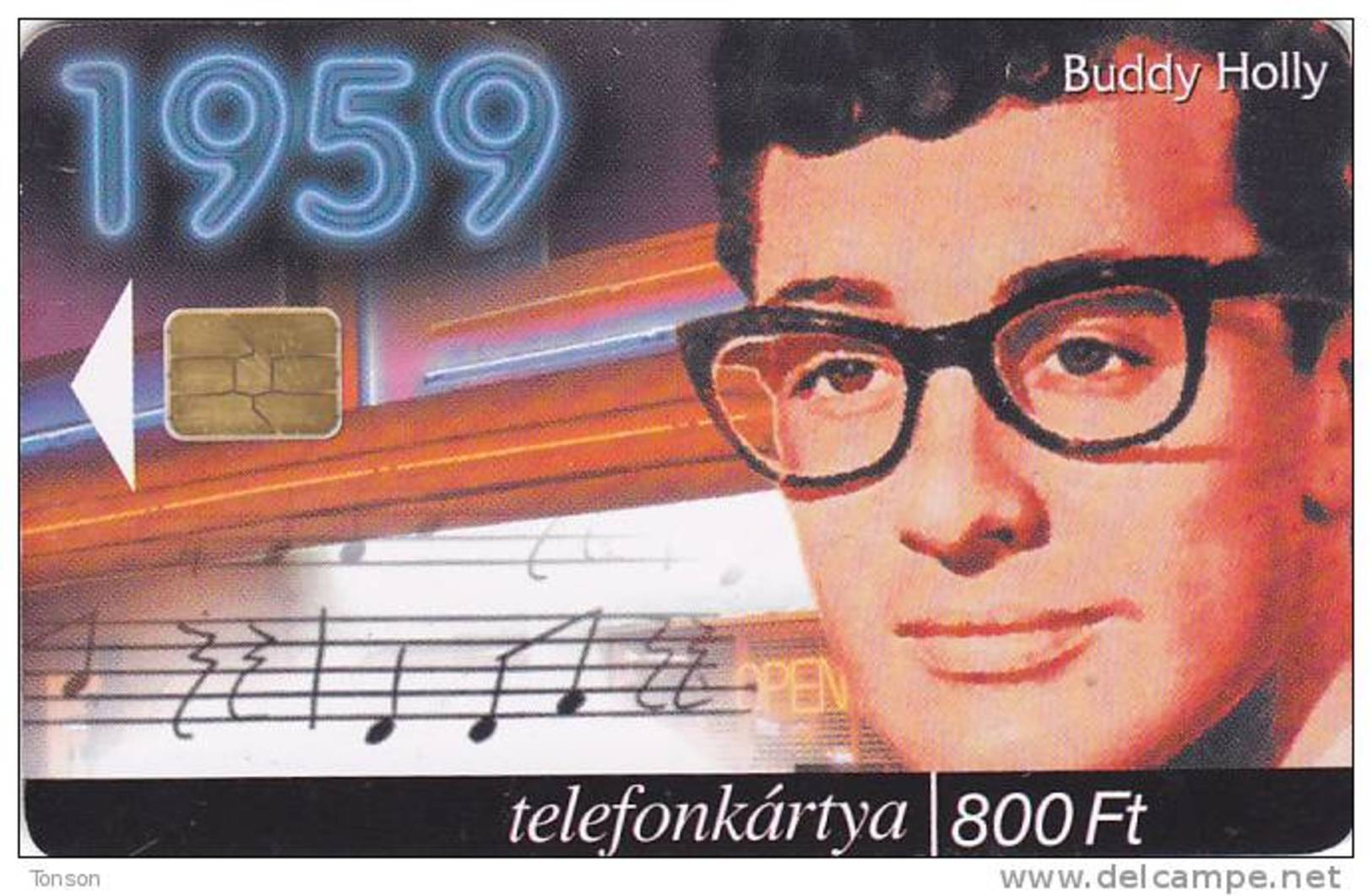 Hungary, P-1999-42, World Of Music, Buddy Holly, 2 Scans. - Ungarn