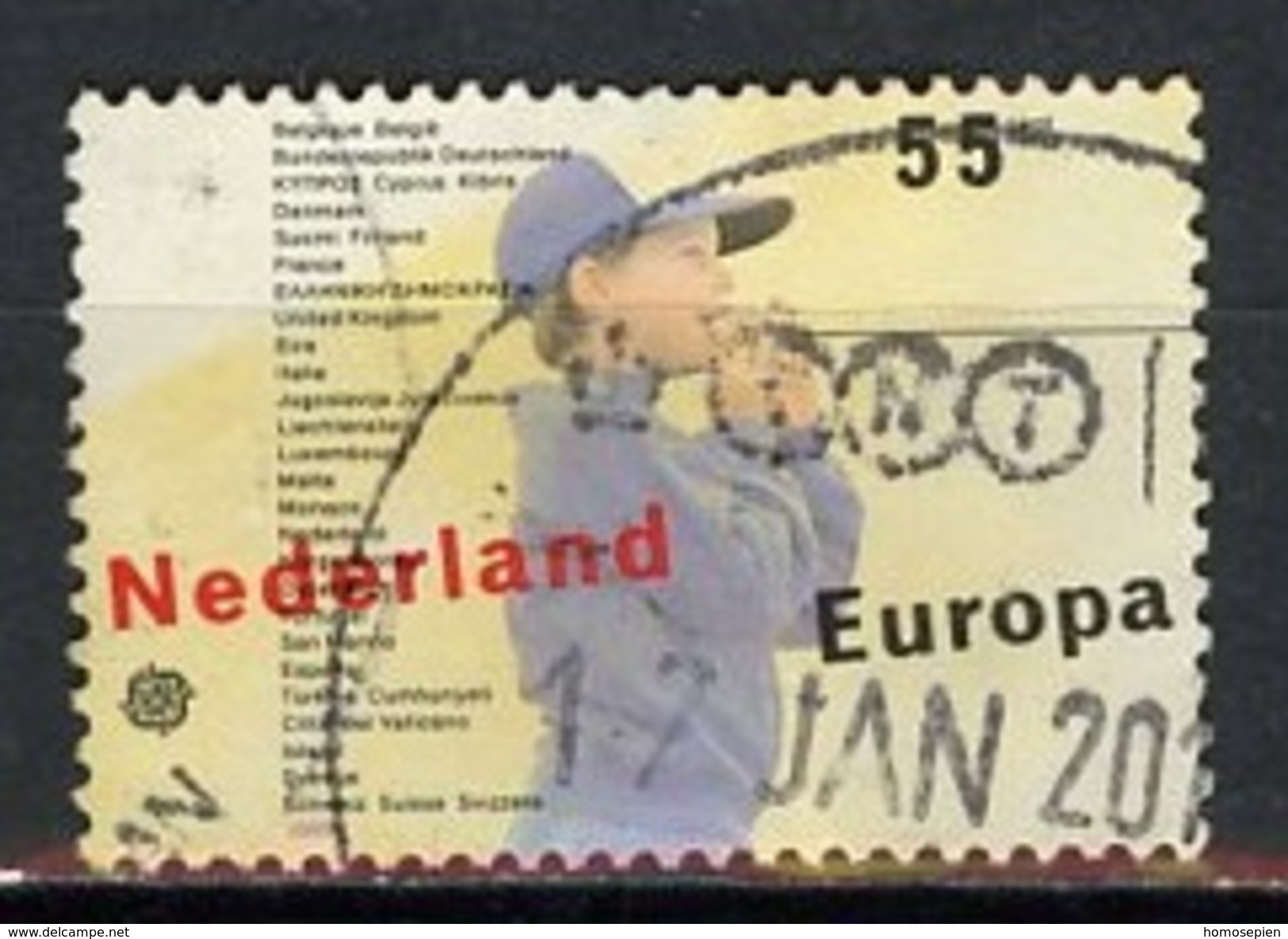 Europa CEPT Pays Bas - Netherlands - Niederlande 1989 Y&T N°1334 - Michel N°1364 (o) - 1989