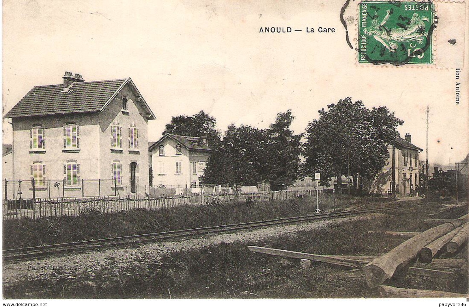 ANOULD - La Gare - Train En Gare - Animée - Anould