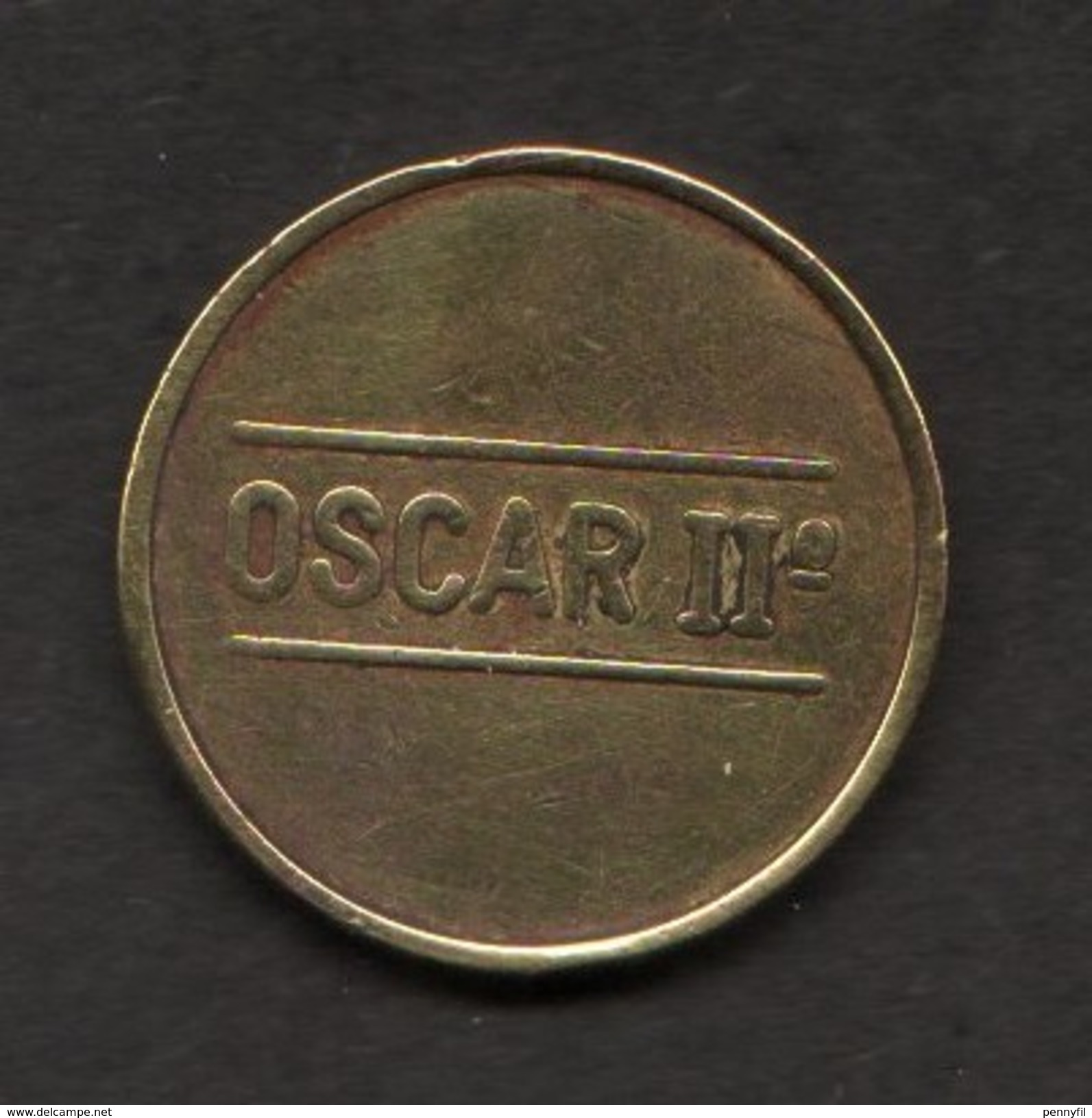 GETTONE OSCAR II° DIAMETRO 2,6 Cm - Monétaires/De Nécessité