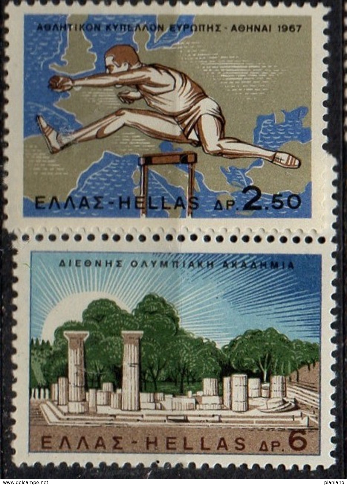 PIA - GRECIA  - 1967  : Atletica   - (Yv 921-925) - Athletics