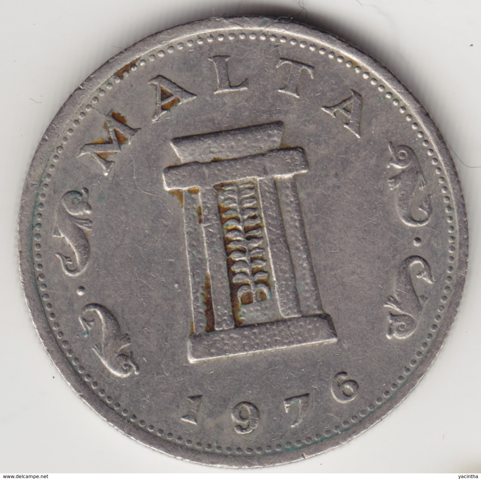 @Y@     Malta  5 Cent  1976    ( 4648 ) - Malta