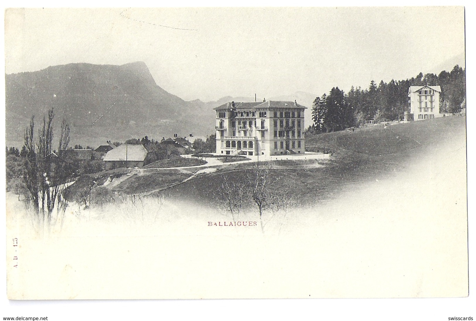 BALLAIGUES: Grand Hôtel ~1900 - Ballaigues