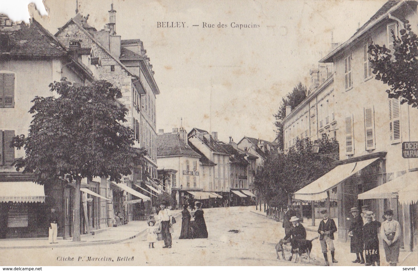 BELLEY. - Rue Des Capucins. Superbe Carte RARE - Belley