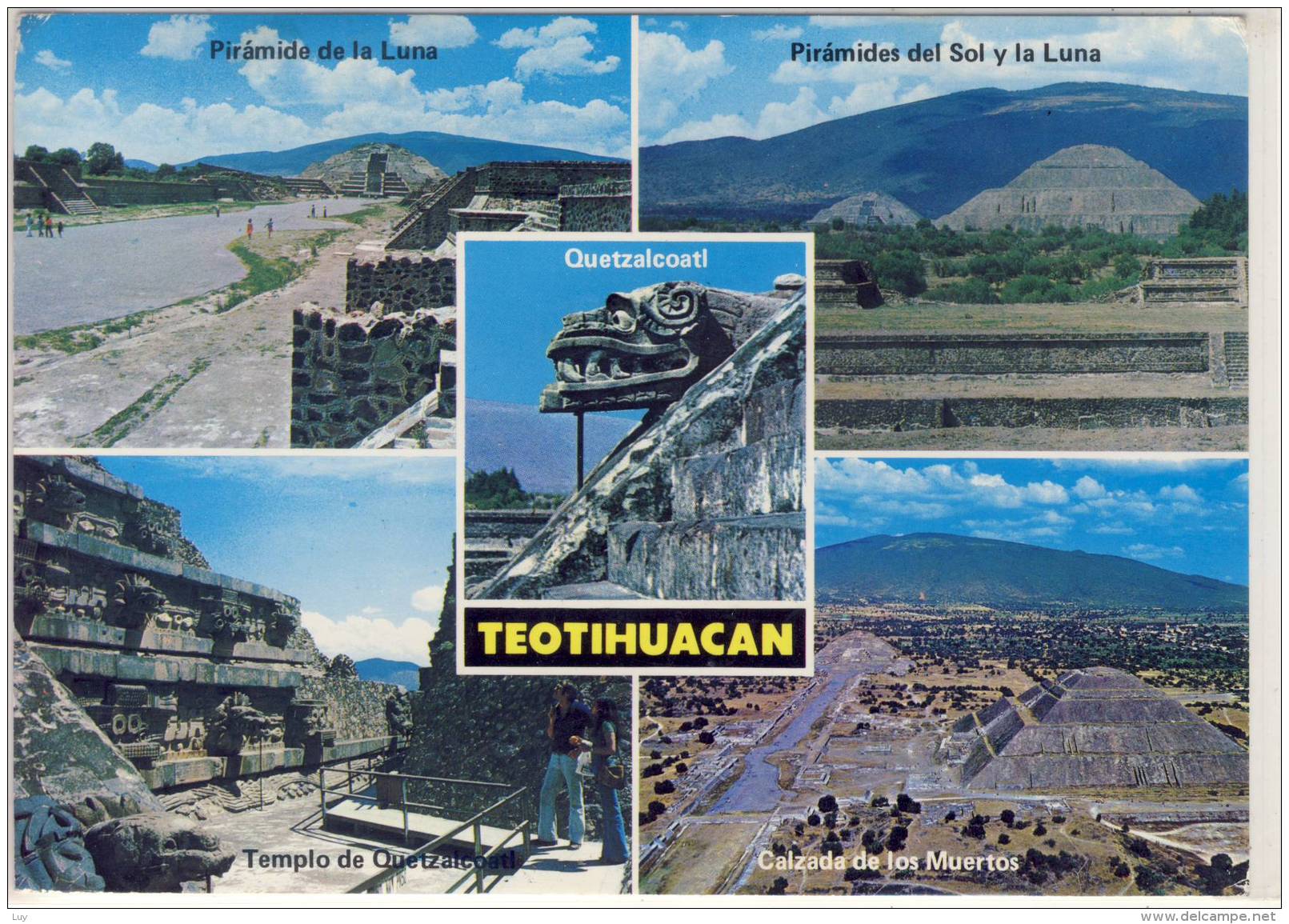 TEOTIHUACAN, Quetzalcoatl, Piramide De La Luna, Del Sol Y La Luna, Trmplo De Quetzalcoatl, Calzada De Los Muertos - México