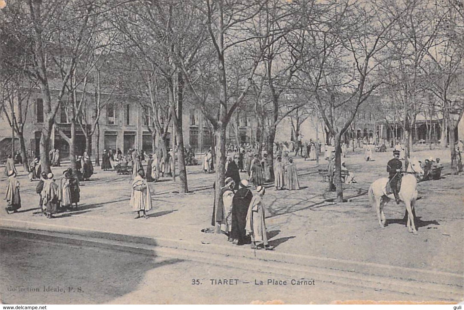 Afrique Algérie  TIARET La Place Carnot (Collection Idéale P.S 35)*PRIX FIXE - Tiaret