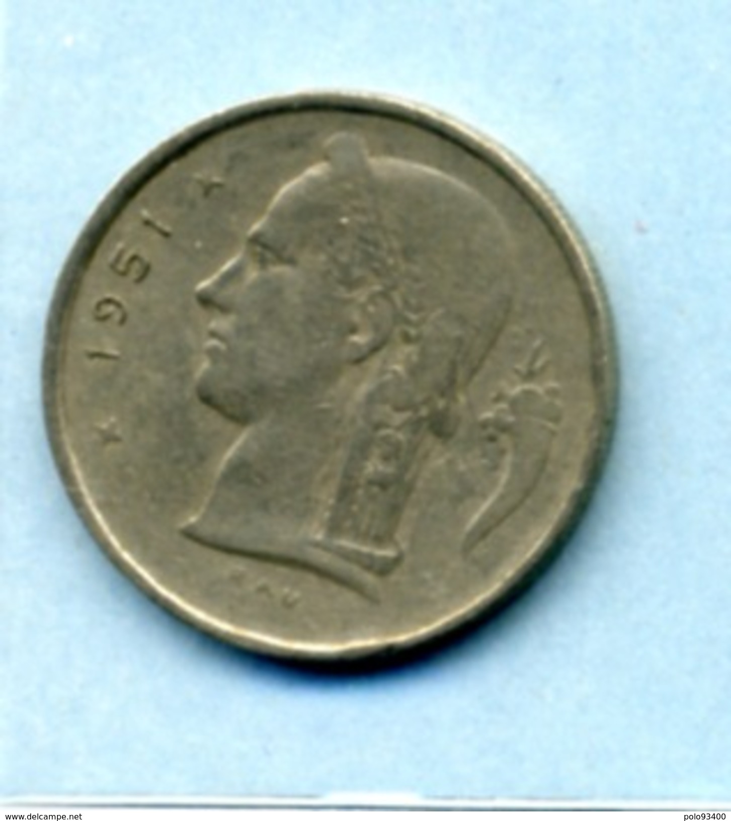 1951  1 FRANC BELGIQUE - 1 Franc