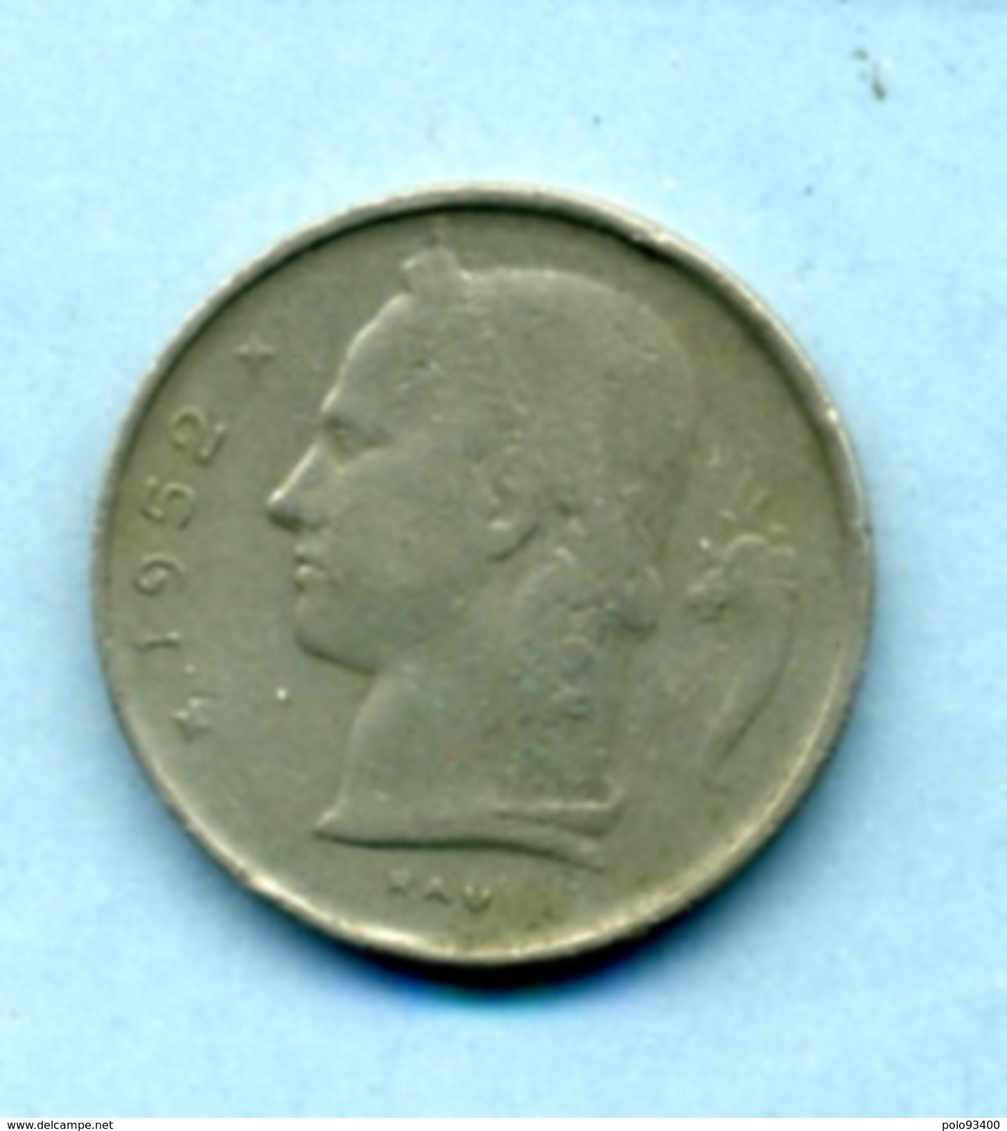 1952  1 FRANC BELGIQUE - 1 Franc