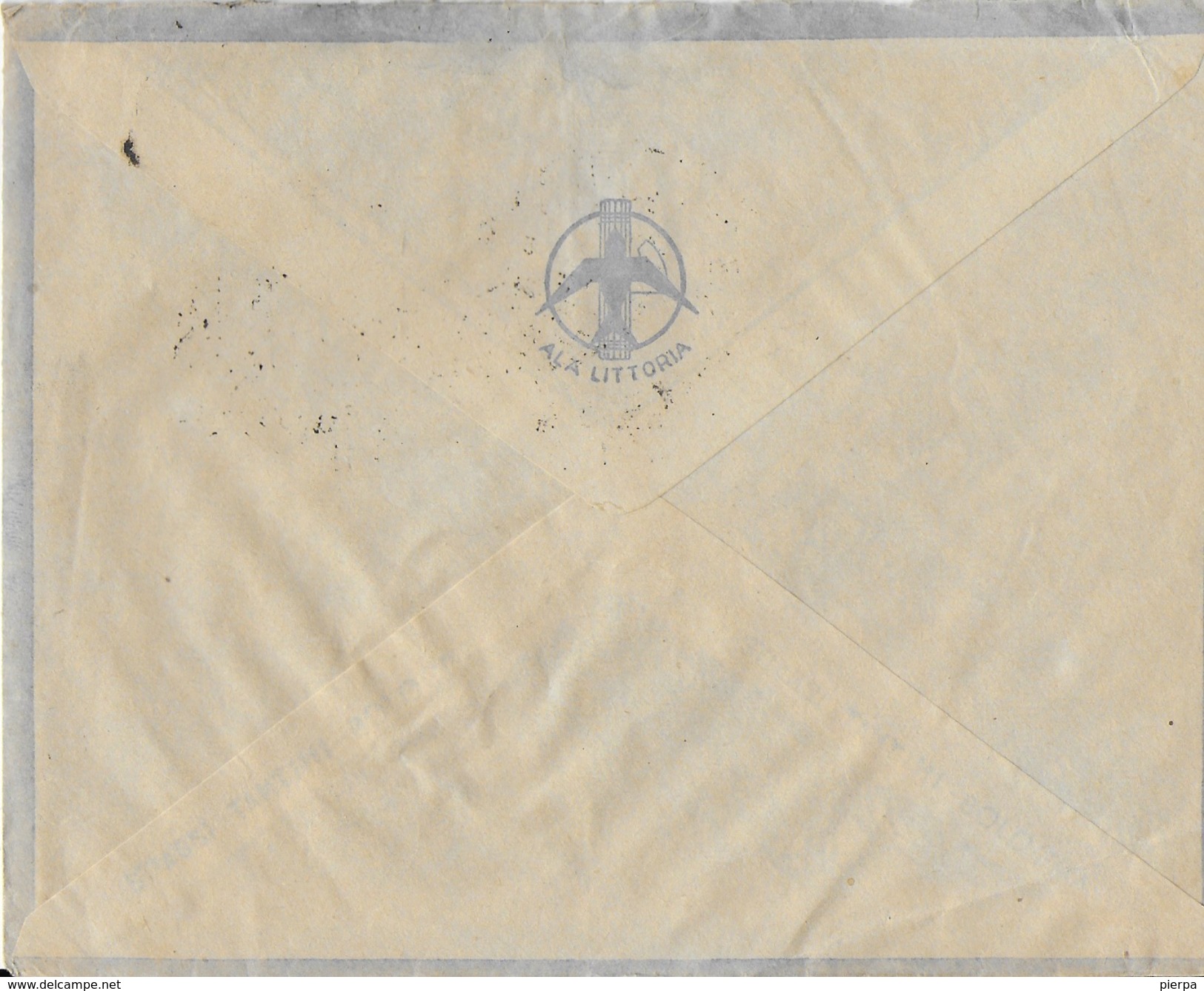 STORIA POSTALE REGNO - BUSTA ALA LITTORIA DIRETTA A MILITARE IN LIBIA 1940 PER VIA AEREA PM 303 - Poststempel (Flugzeuge)