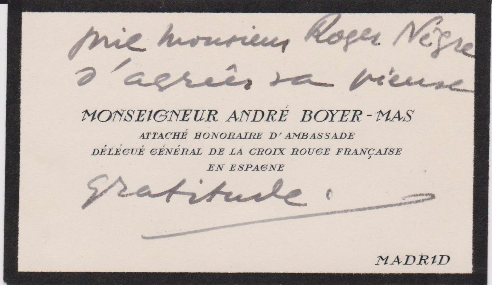 SAINT  JEAN  DE  LUZ.  -         SUR  MIGNONNETTE  COMPLÉTE       AVEC  CARTE  VISITE  MONSEIGNEUR  ANDRE  BOYER  -  MAS - Oblitérations Mécaniques (flammes)