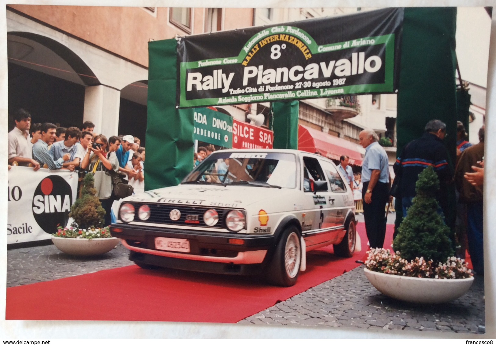 1987 8° RALLY INTERNAZIONALE PIANCAVALLO MASSIMO ERCOLANI CHIAPPONI MASSIMO REPUBBLICA SAN MARINO / VOLKSWAGEN GOLF - Andere & Zonder Classificatie