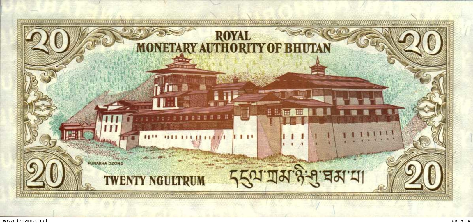 BHOUTAN 20 NGULTRUM De 1986nd  Pick 16a  UNC/NEUF - Bhutan