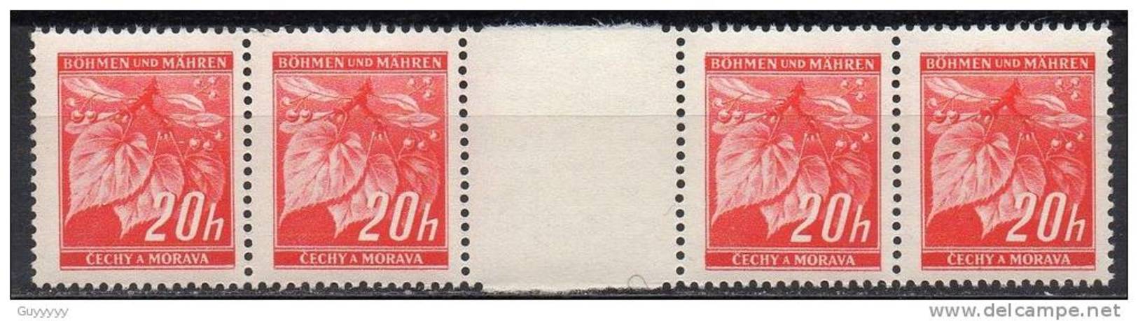 Böhmen Und Mähren - Bohême & Moravie - 1939/42 - Michel N° 22 ZW ** - Unused Stamps